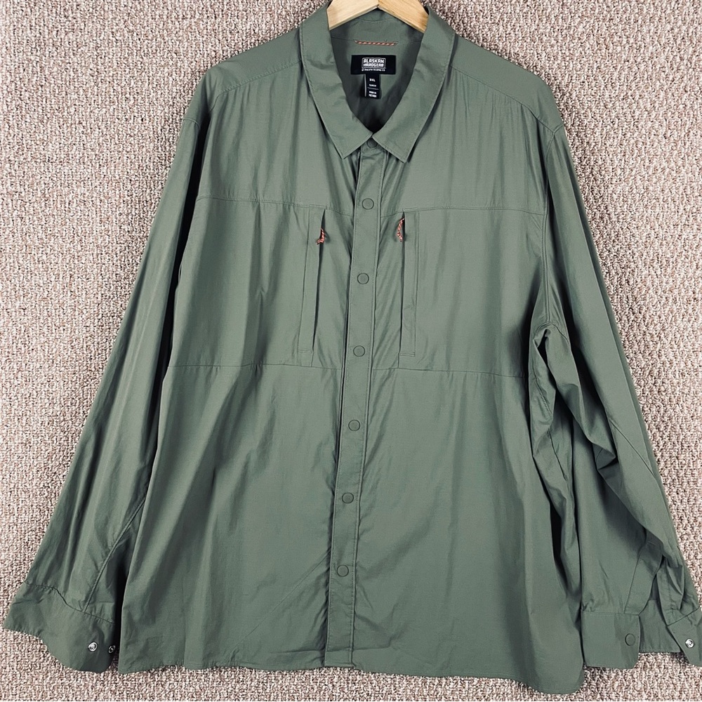 Duluth Trading Steam Shirt Men’s 3XL Slim UPF 50+ Wicking Fishing Hiking C46